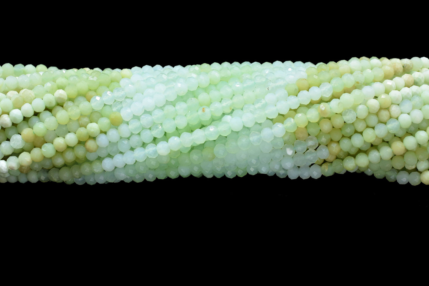 Natural Chrysoprase Faceted Beads,Gemstone Beads Strand,Shaded Chrysoprase Beads,Micro faceted beads,Chrysoprase beads Strand Jewelry Gift