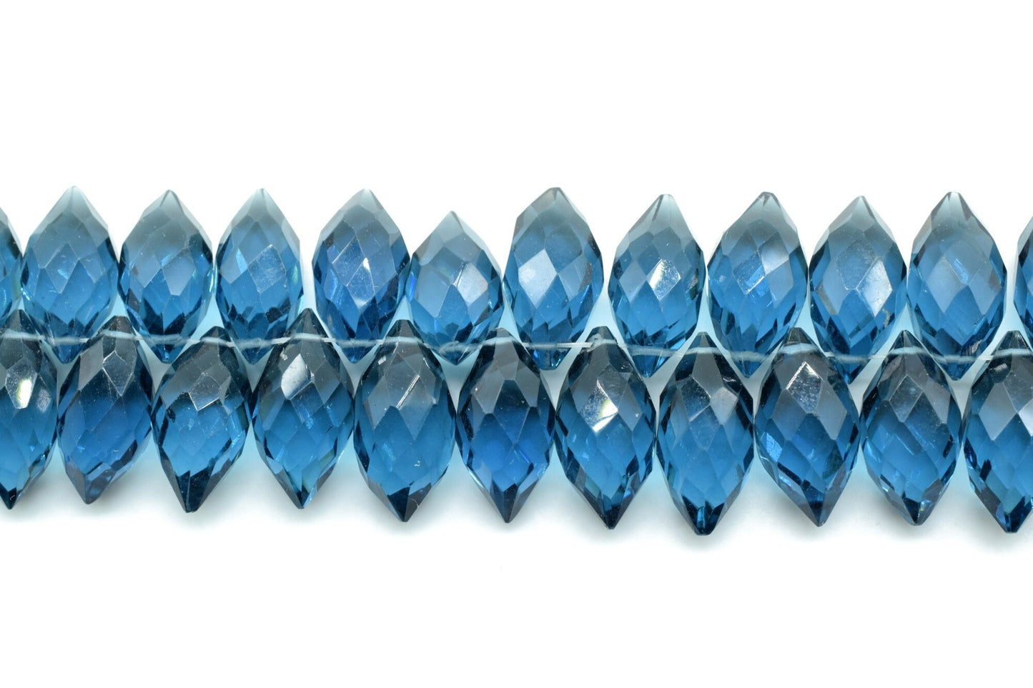 Natural Kyanite 7x14mm dew drope faceted beads,Kyanite Briolettes,AAA Quality Drops,Kyanite Dew Drop,Faceted Dew Drop,Dew Drop Briolettes