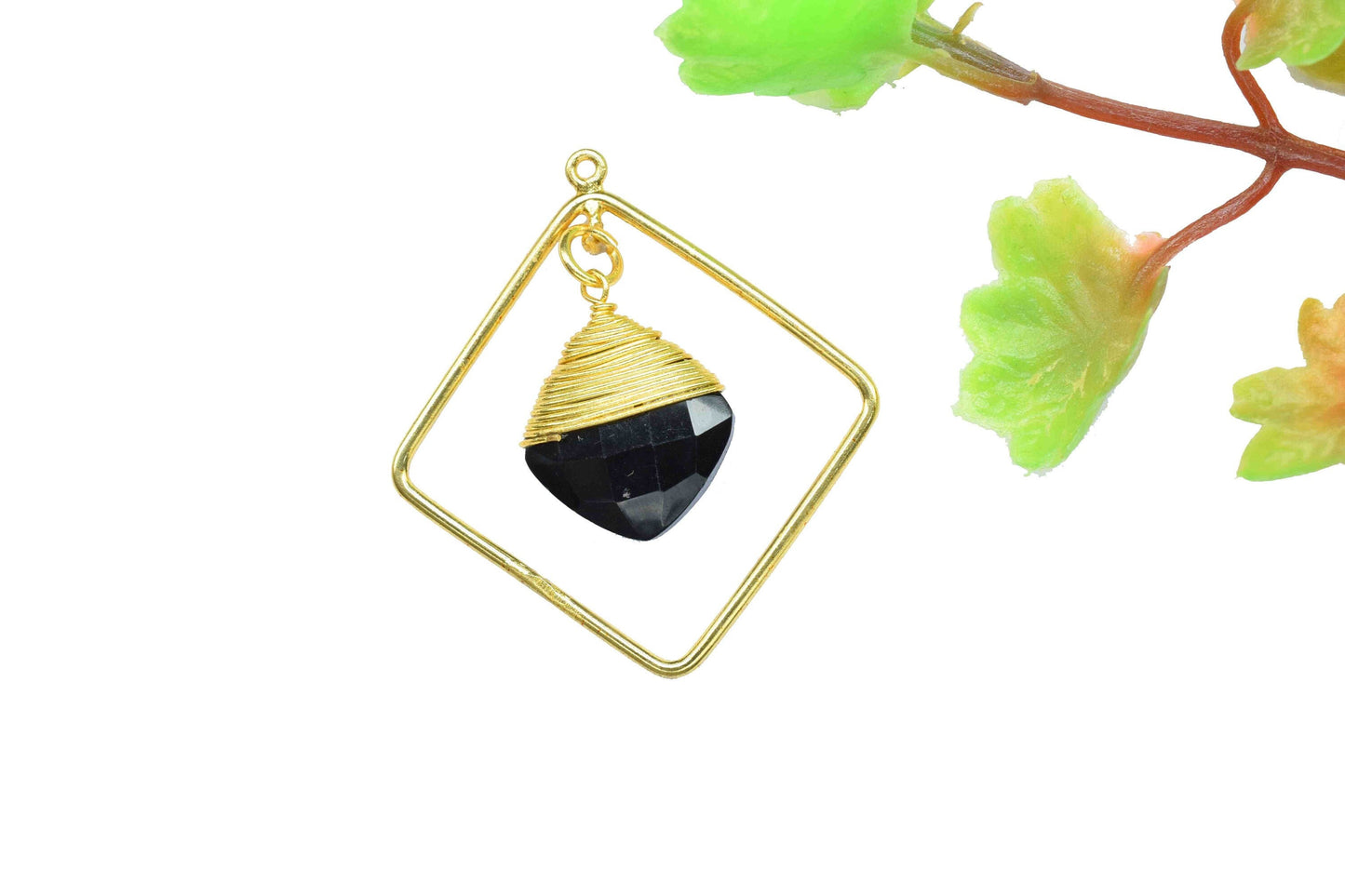 Gemstone Finding 12mm Square Pendants,Statement Earring Jewelry, Carft Supplies Tools,Handmade Circle Bezel Pendants,Gemstone Craft Supply