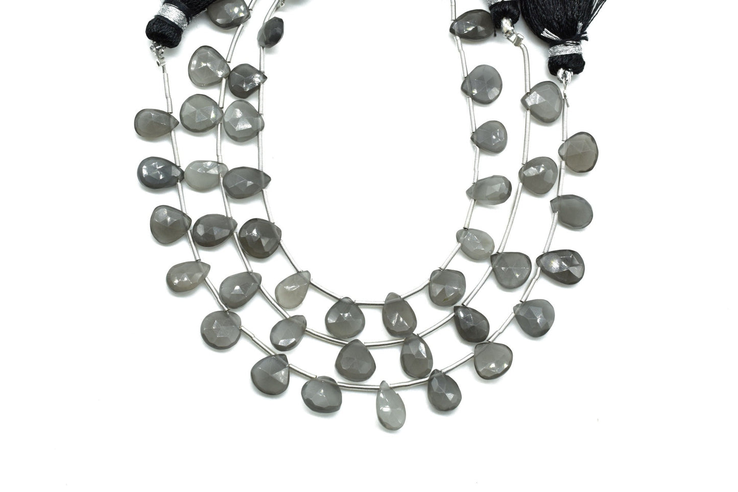 Grey Moonstone 6x8mm TearDrop Briolettes,Moonstone Briolettes,Jewelry making beads,Craft beads,Moonstone Pear shape Briolettes strand,Jewels