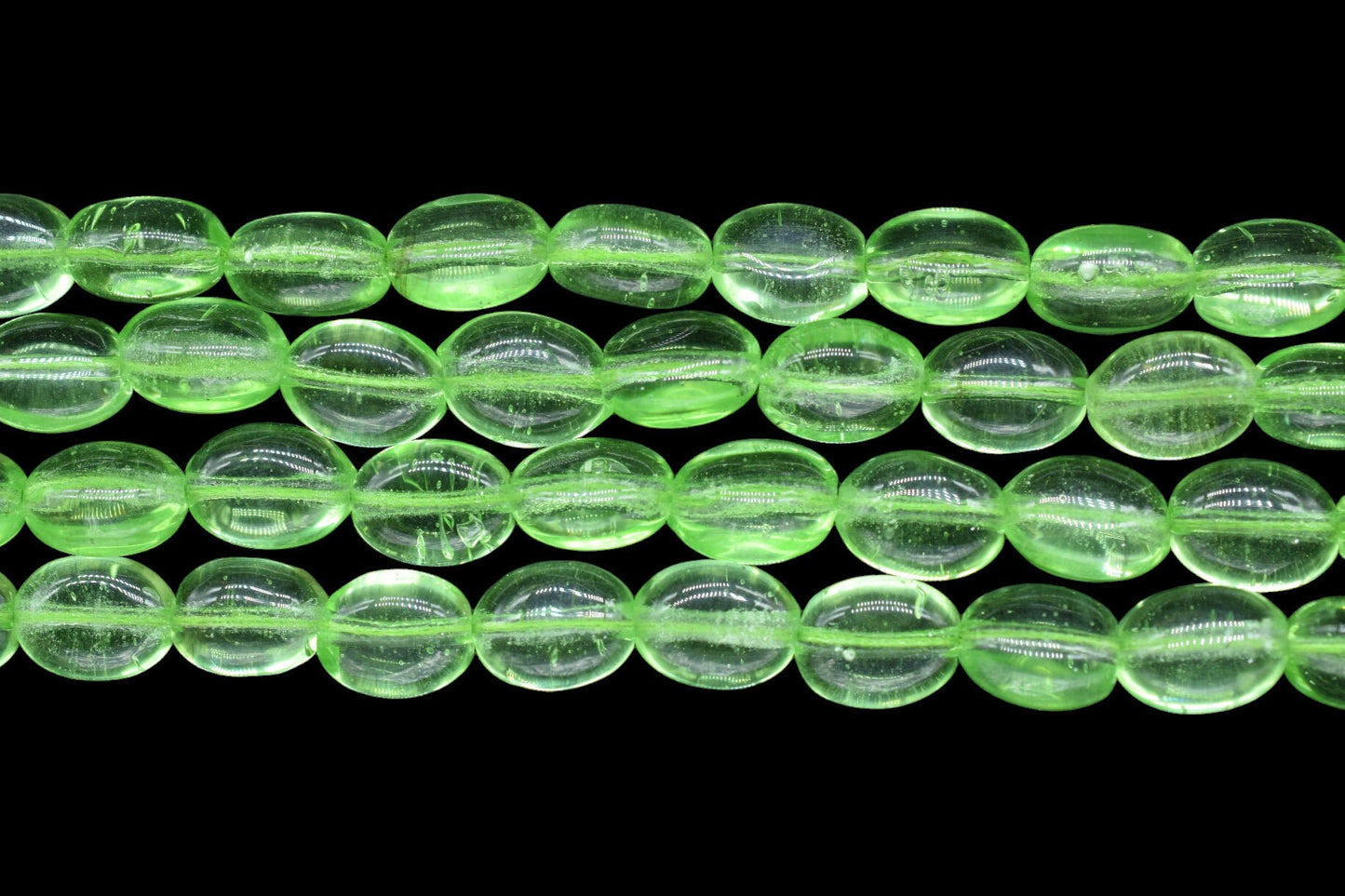 Green Amethyst Smooth Oval Beads,Green Quartz Smooth Beads,Loose Beads for Jewelry Making,Plain Oval Beads,Green Amethyst Smooth Nuggets