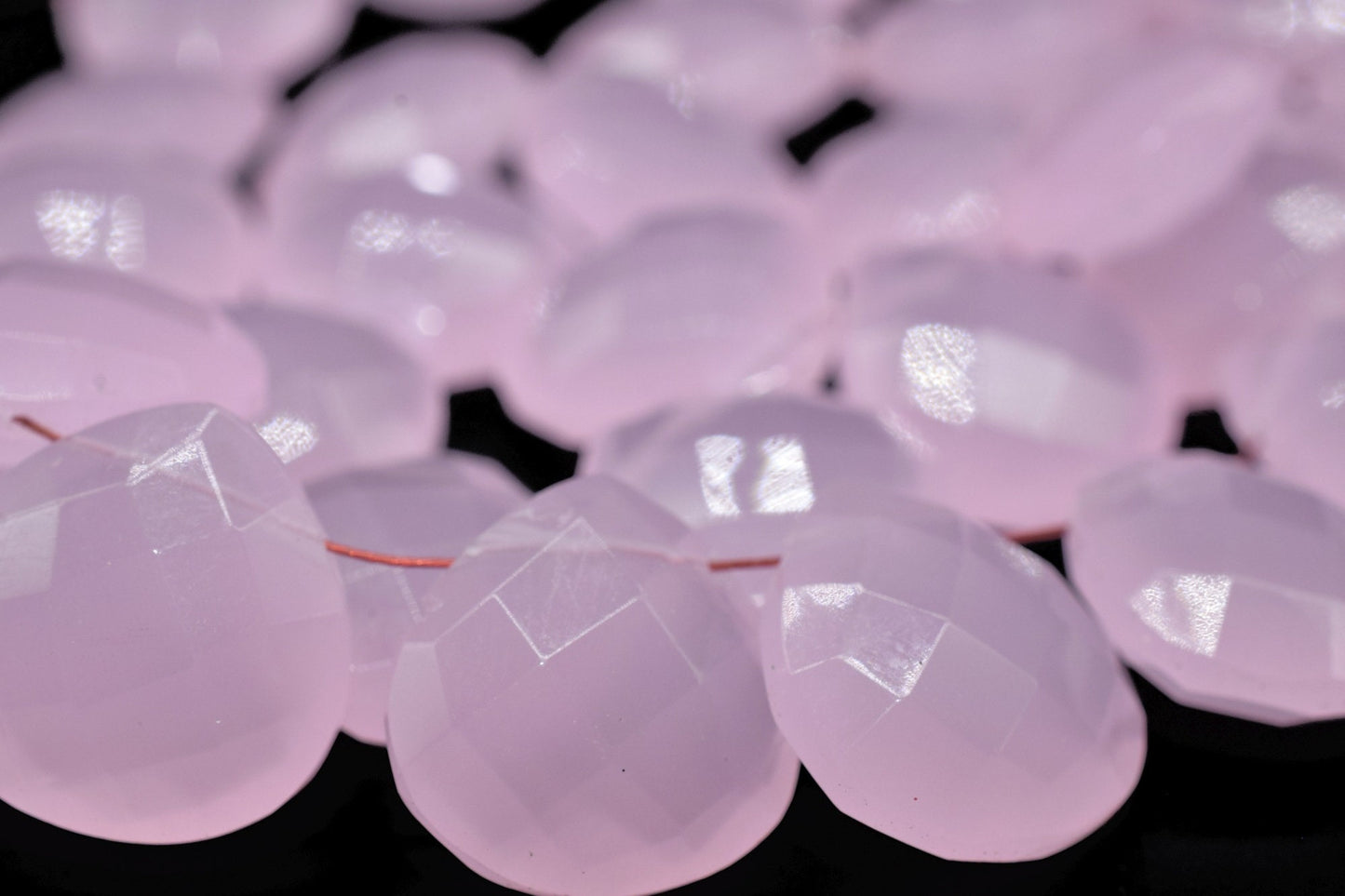 Rose Quartz 14mm Heart Shape Briolettes,Pink quartz Side drilled Briolette,Jewelry making supplies,craft supplies,Rose Quartz Briolettes,