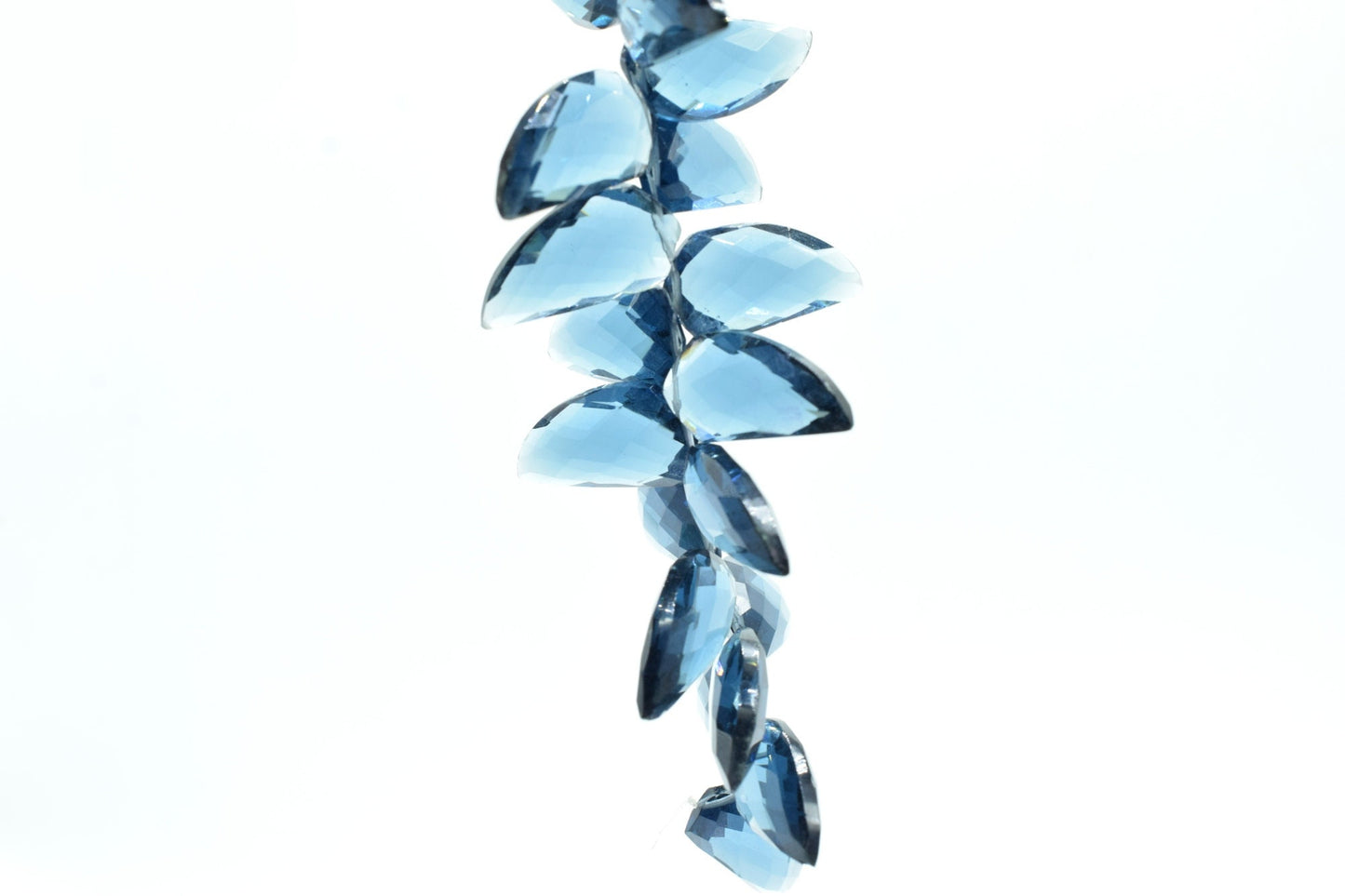 Natural Kyanite 10x20mm Horn shape faceted beads,Shark Tooth Shape beads, jewelry making supplies,Kyanite Briolettes,AAA Quality Briolettes,