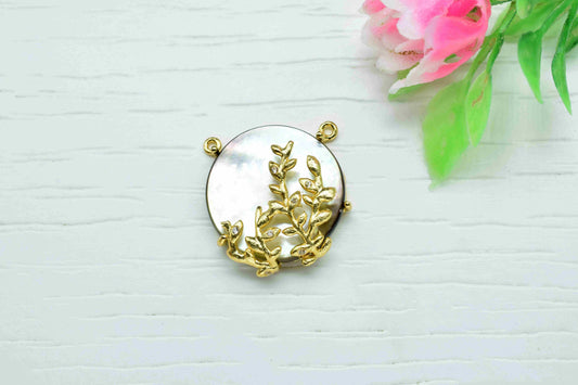 Black Pearl 20mm Round Shape Pendant,Black Pearl For Pendant jewelry,Black Pearl Smooth Round Leaf Pendant,Black Pearl Cabechon Charm,Gift