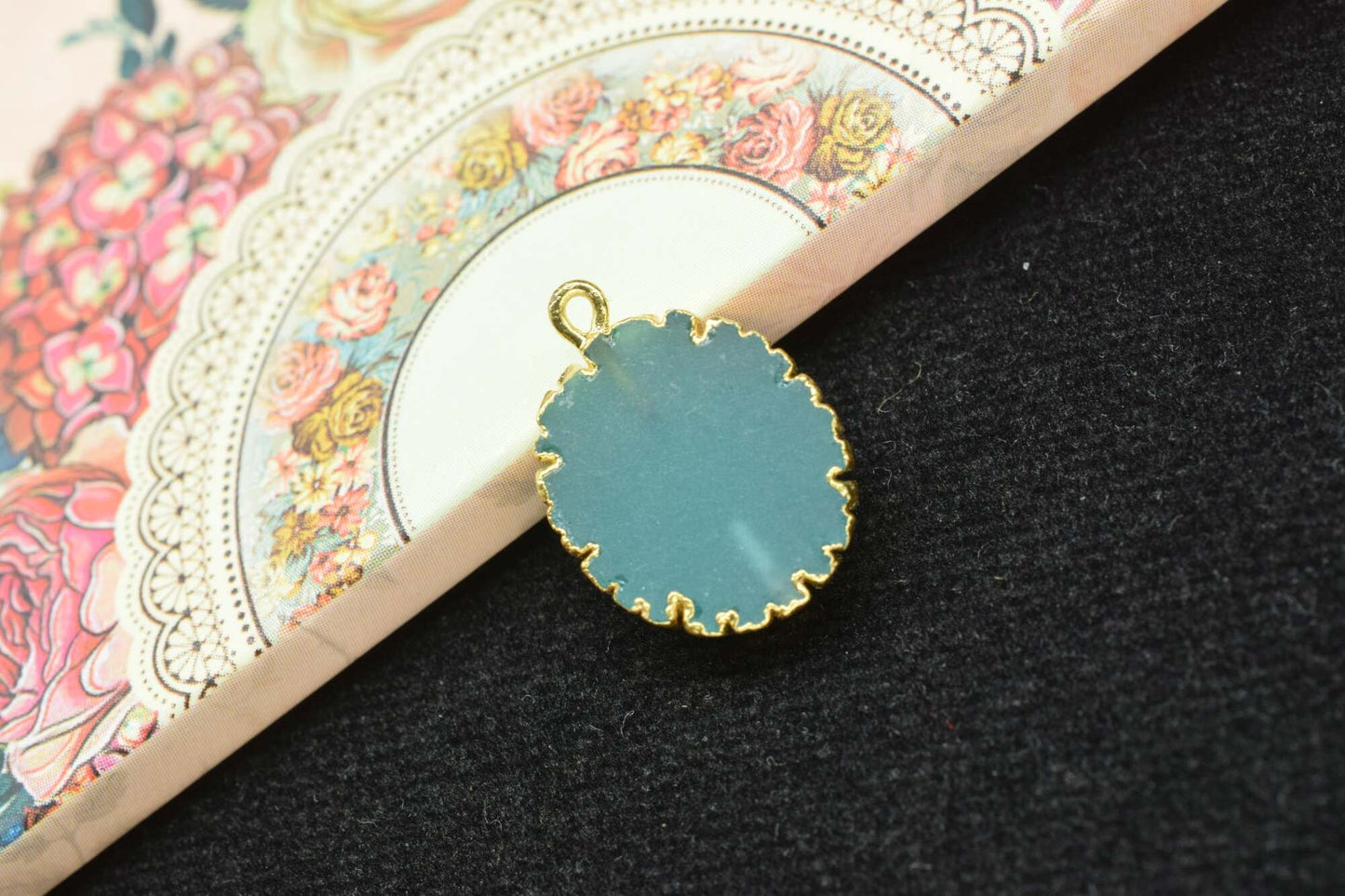 Aqua Chalcedony Oval Shape Pendants,Handmade Cabechon Pendant Charm necklace,Aqua Quartz Pendant Jewelry,Gemstone Single Bail Connector,Gift