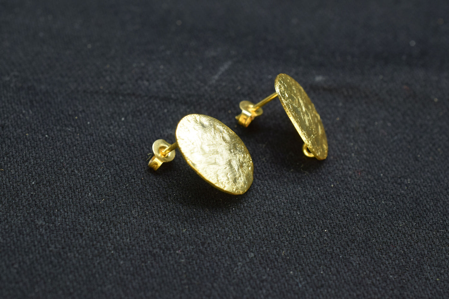 Brass Handmad Earring Connector,12x18mm Oval Shape Brass Earring connector,Gold Plated Brass Jewellery,Studs Post connector,Brass Earring,