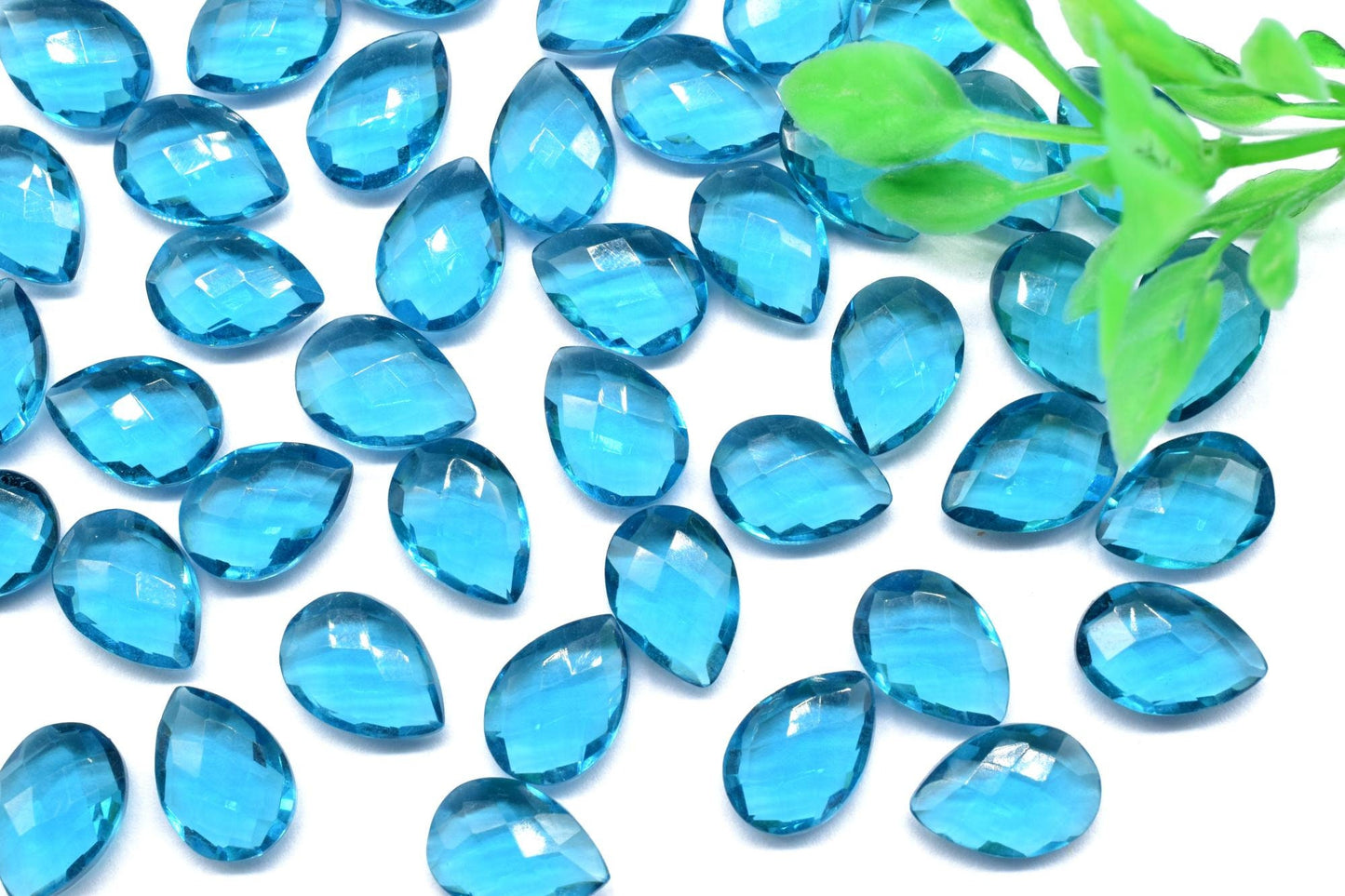 London Blue Topaz Pear Shape Briolettes,Topaz Briolette Blue topaz Pear bead Blue Topaz Side Wholesale Beads Topaz Pear beads,9x13 brioletts