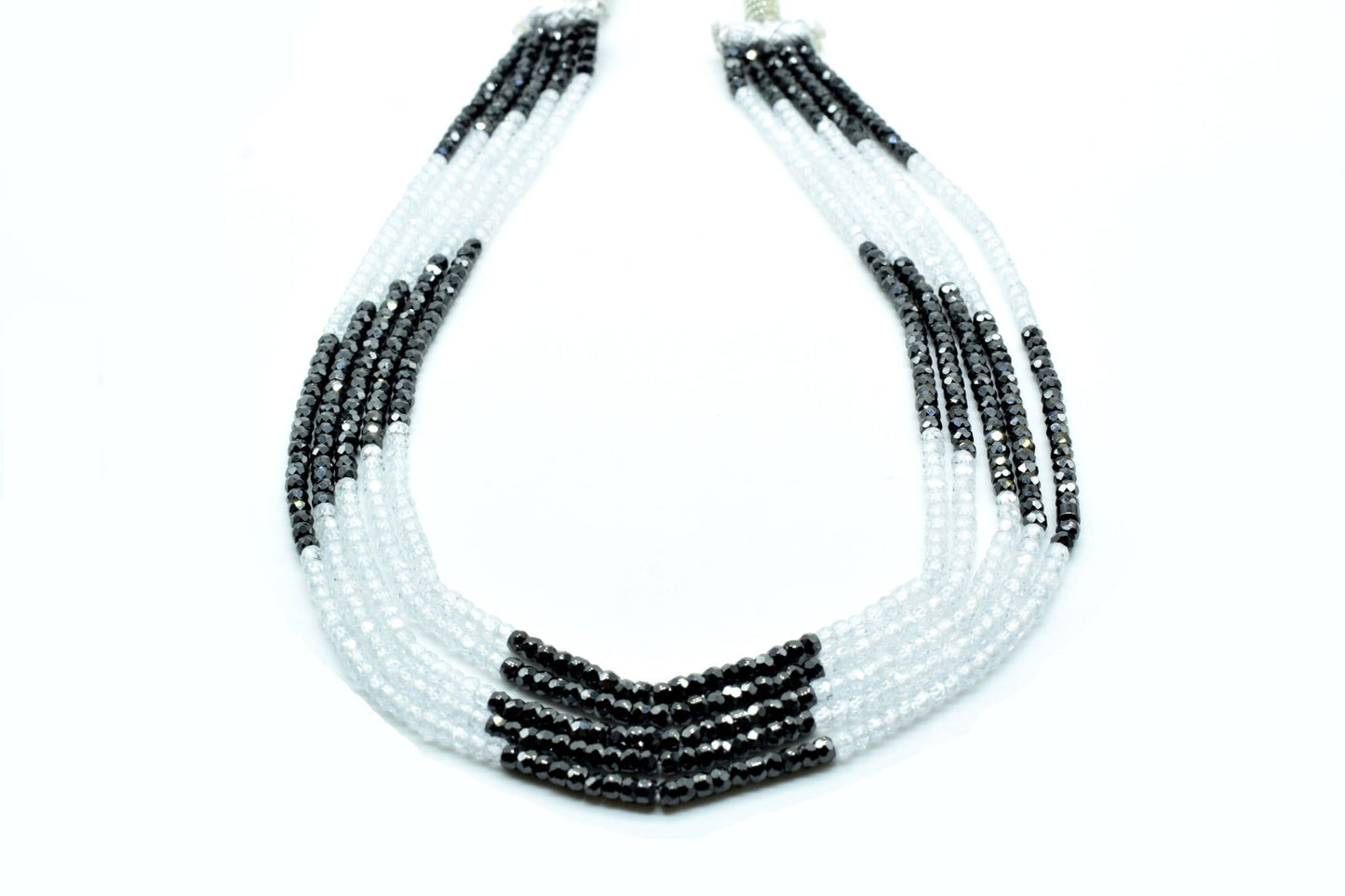 5 String Of Multi stone semi precious 3mm beads Necklace,Multi Zircon Necklace olive Traditional necklace- Gemstone Precious Necklace