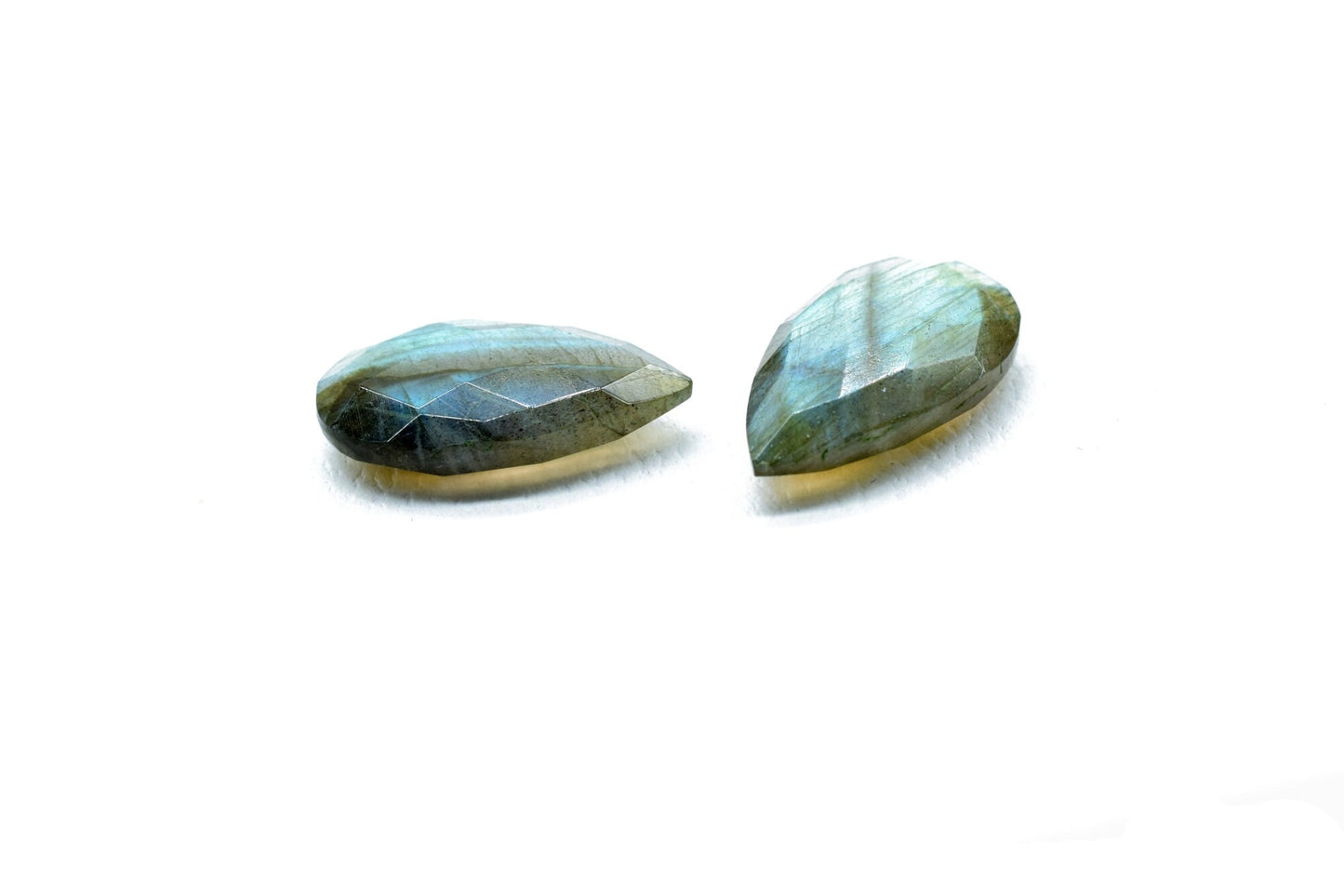 Labradorite Faceted Pear Shape Briolettes,12x20mm Teardrop Beads,Labradorite Briolette,Nutural Gemstone Beads,Jewelry Making Beads,Grey bead