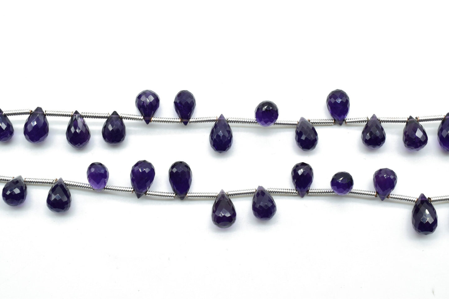 Amethyst Drop Briolettes,Amethyst Drop drilled Briolette,Amethyst briolettes strand,Amethyst Jewelry making beads,Gemstone Drop briolettes
