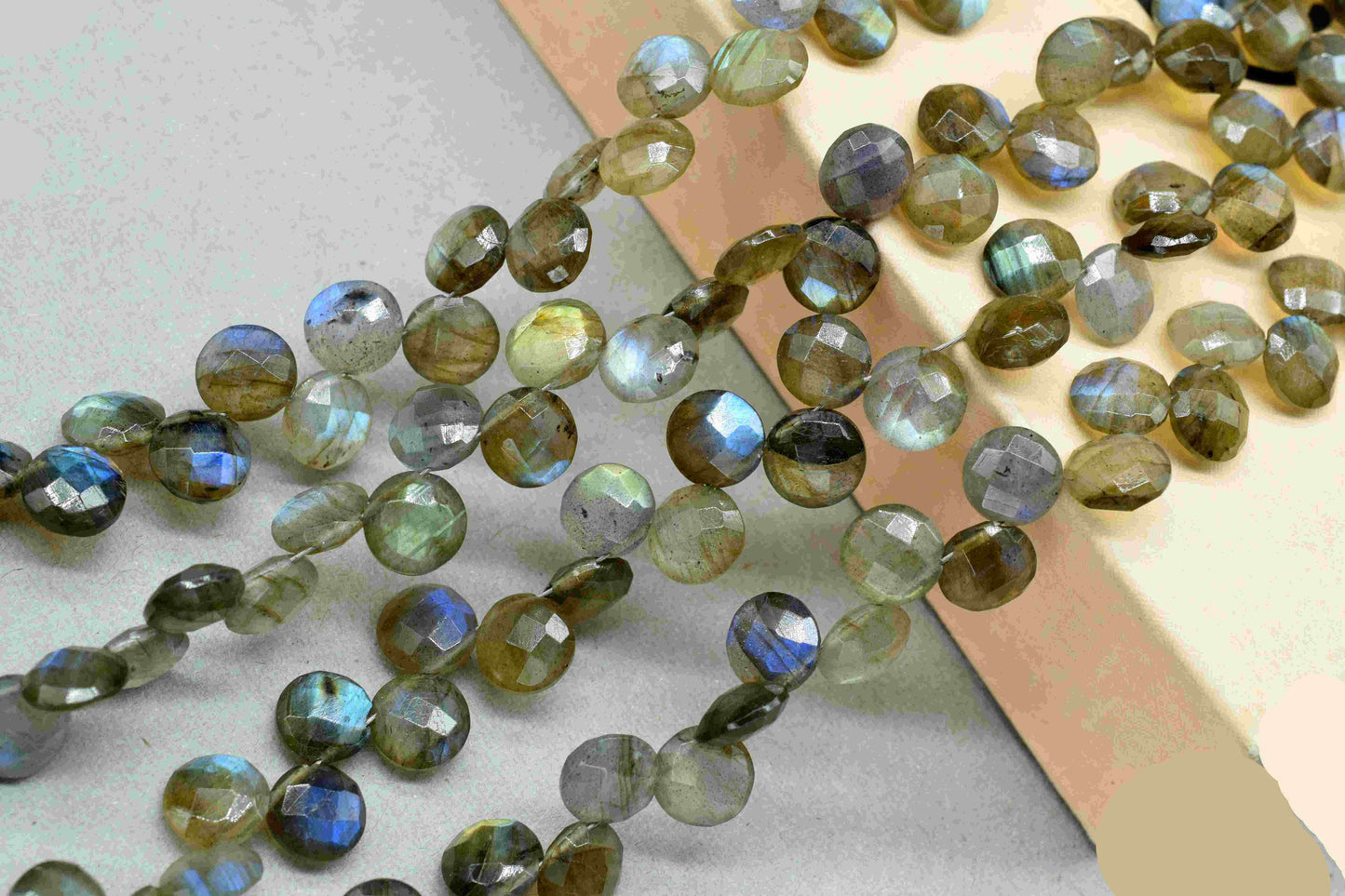 Labradorite 8mm Round Shape Briolettes,Labradorite briolettes for making jewelry,Labradorite Coin Shape beads Strands,Labradorite Briolettes
