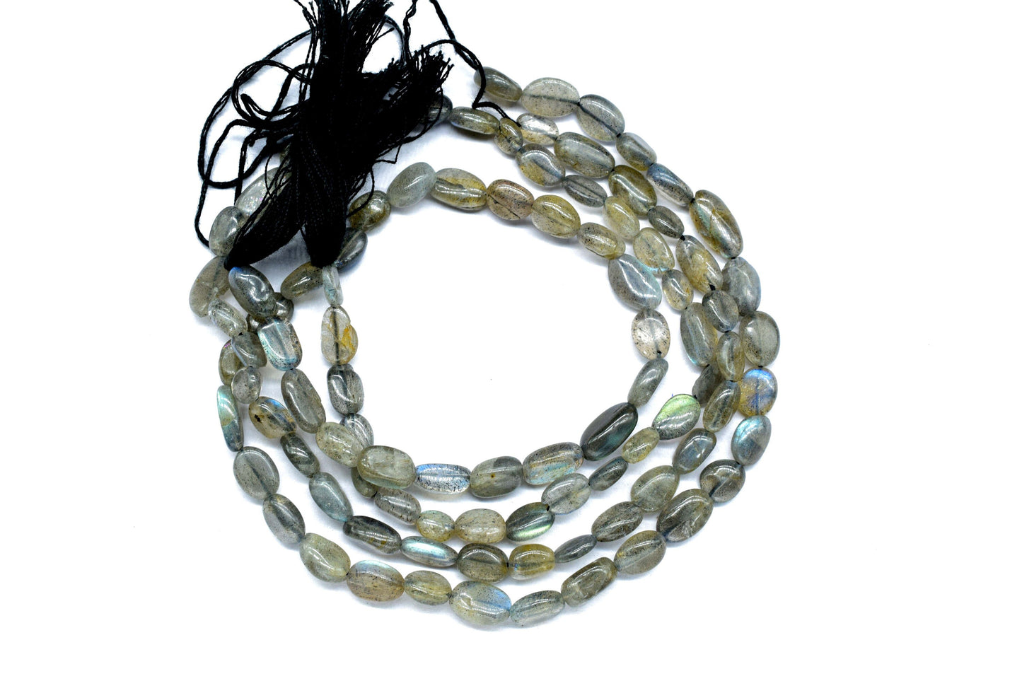 Labradorite Smooth Beads,Labradorite Strand Bead,Grey Gemstone Oval Shape Bead,Handmade Jewelry,AAA Quality,Labradorite Jewelry Making Craft