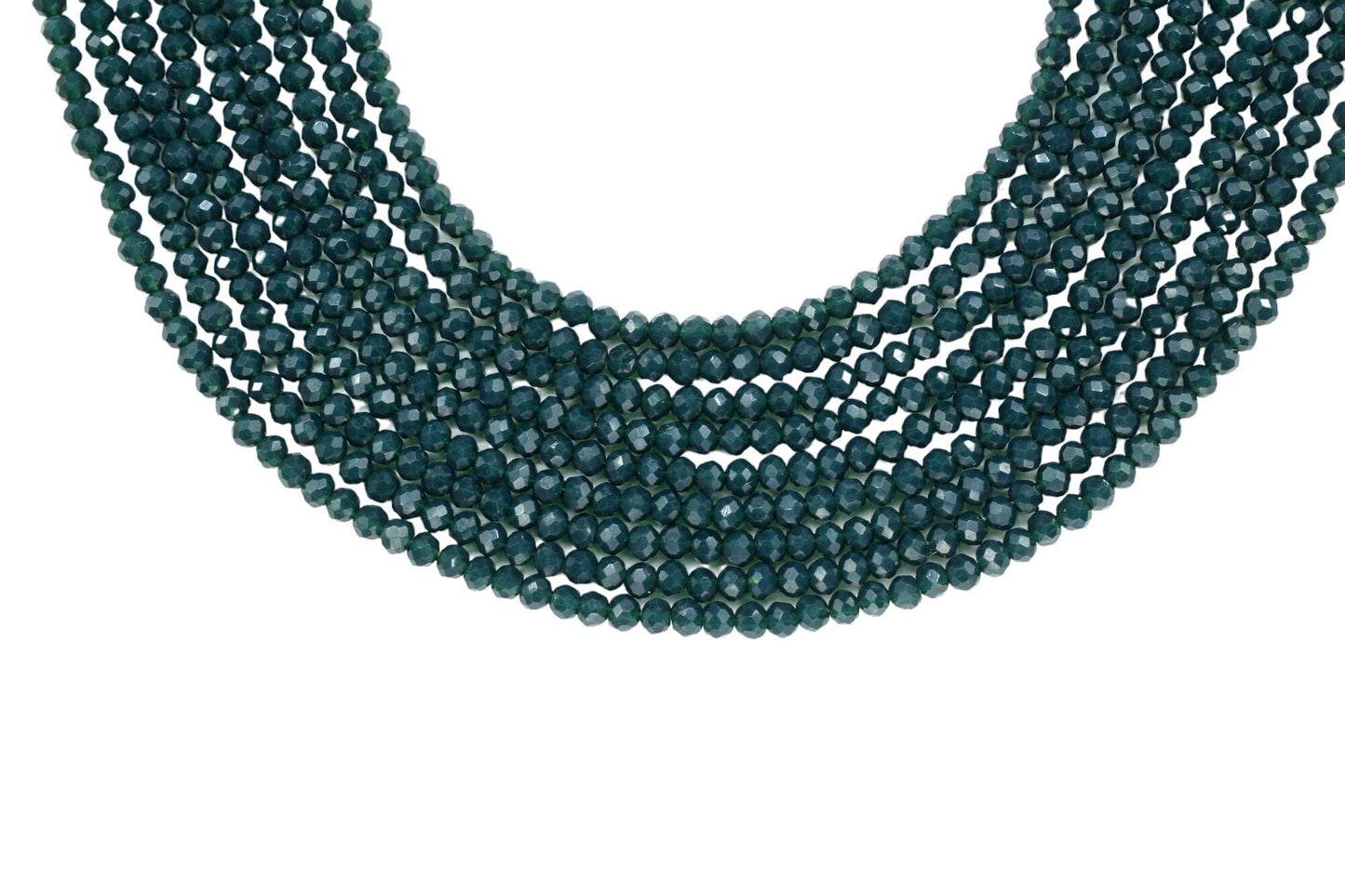 Dark Green Aget 3.50mm Faceted Beads,Green Aget Jewelry Making beads,Gemstone Wholesale Beads supplier,Green Aget Quartz Beads,Aget Beads