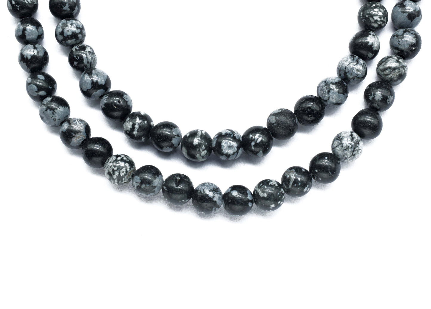 Natural Snowflake obsidian Smooth Beads,6mm to 7mm approximately Beads,nowflake Obsidian Gemstone Round Ball,Loose Beads,AAA Quality,Gift