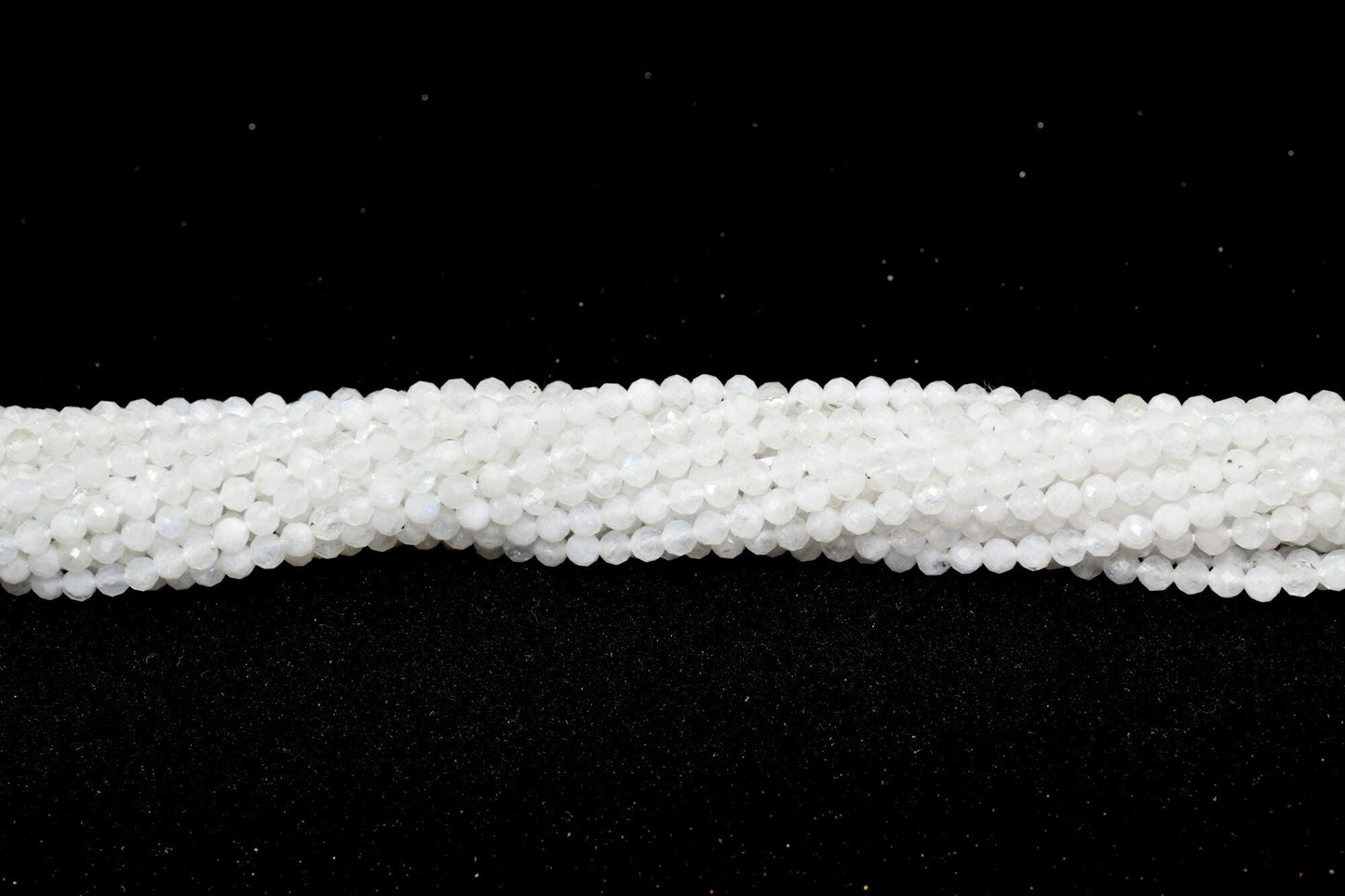 Moonstone Faceted beads,3mm rondelle beads,Semi Precious Beads,white gemstone beads,faceted beads,moonstone beads strand,13''strand