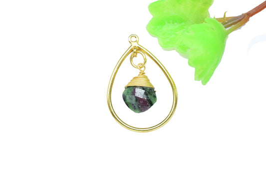 Components Wire Wrapped Connectors,Station Link Supply,Gemstone Beads Components,Pendant Jewelry,Finding Teardrop,Handmade Dangle Earrings