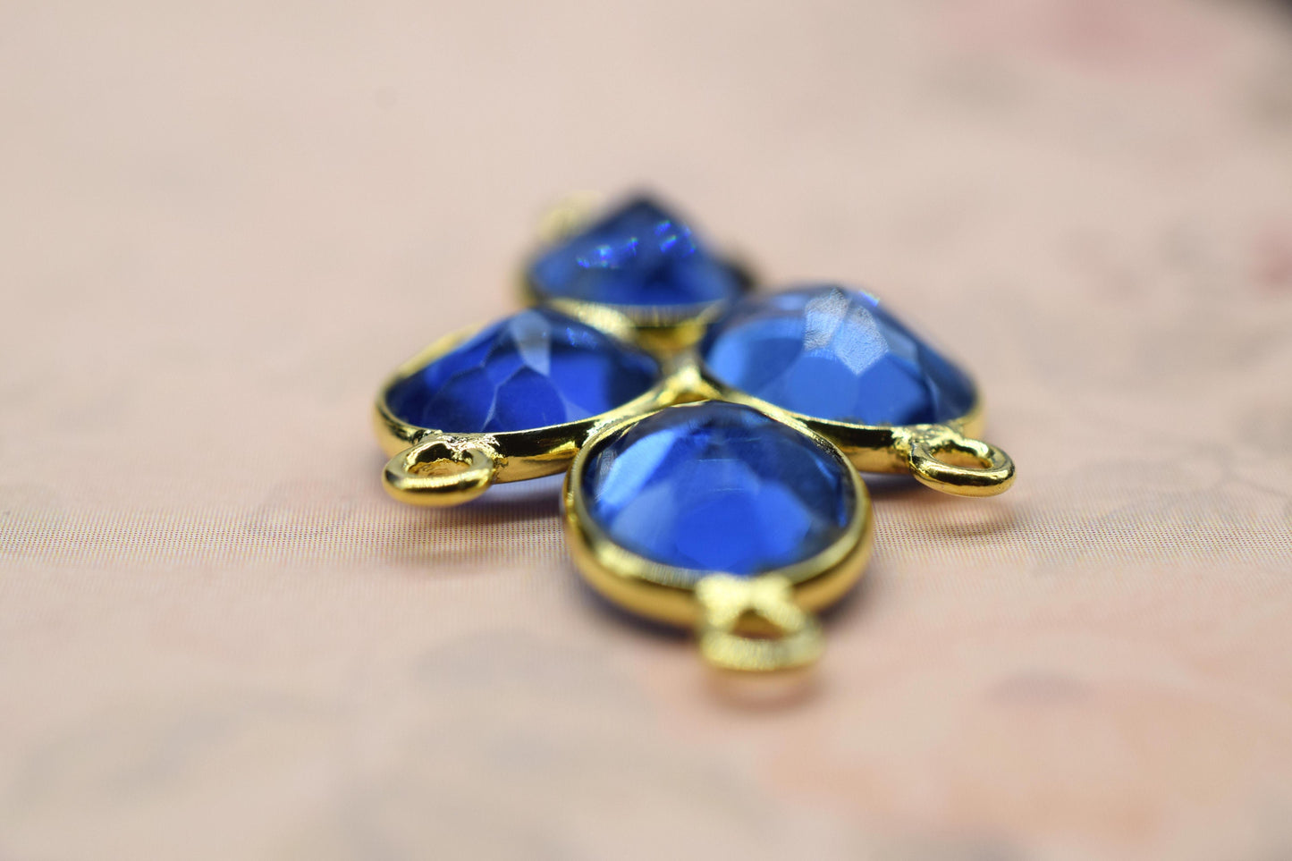 Blue Topaz Component/Earring Components/Blue Topaz Earring Component/Gemstone Pendant/Jewelery Making Supplies/Dangle Earring Component