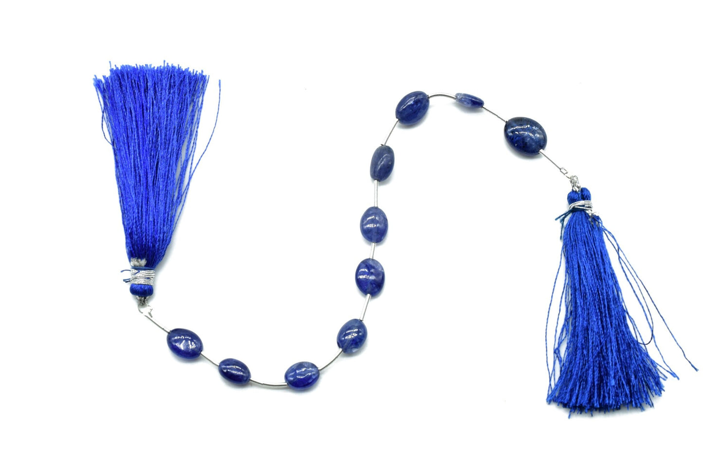 Iolite Smooth Oval Shape Briolettes-Iolite Smooth Oval Beads,jewelry making supplies,Vertical Top Drilled briolettes,Oval Shape Briolettes,