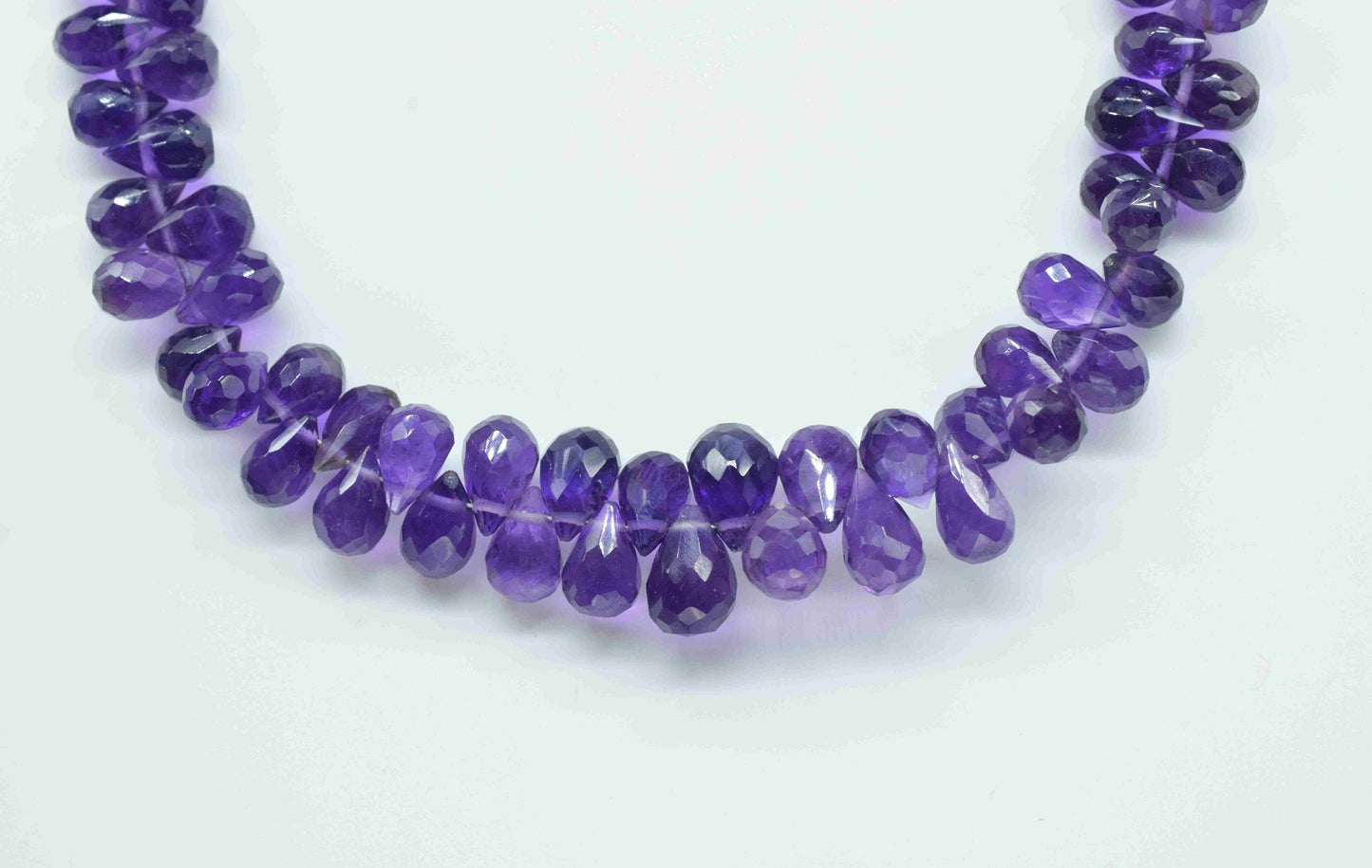 Amethyst Drops Faceted Briolettes,Gemstone Drops Beads Necklace,Strand Beads jewelry,Handmade Station Link,drop for earring,loose Beads Gift