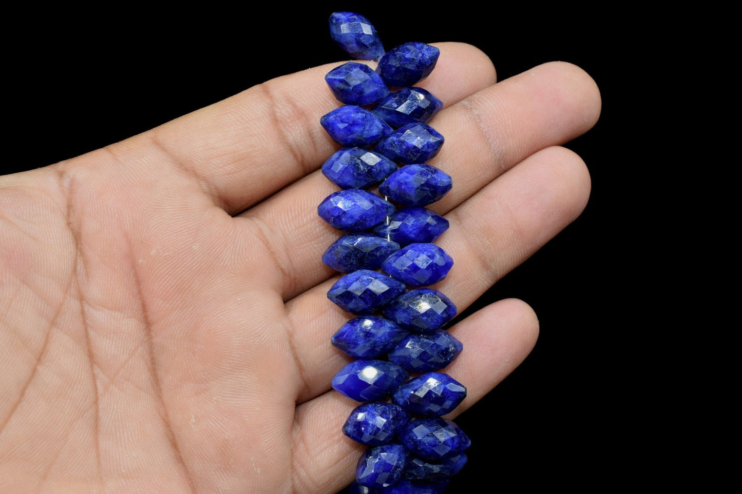 Sapphire Dew Drop Foxtail Beads,8x14mm Dew Drop briolettes,Fancy Cut Dew Drop Foxtail Briolette,Foxtail Gemstone Beads,Matched Pair Beads