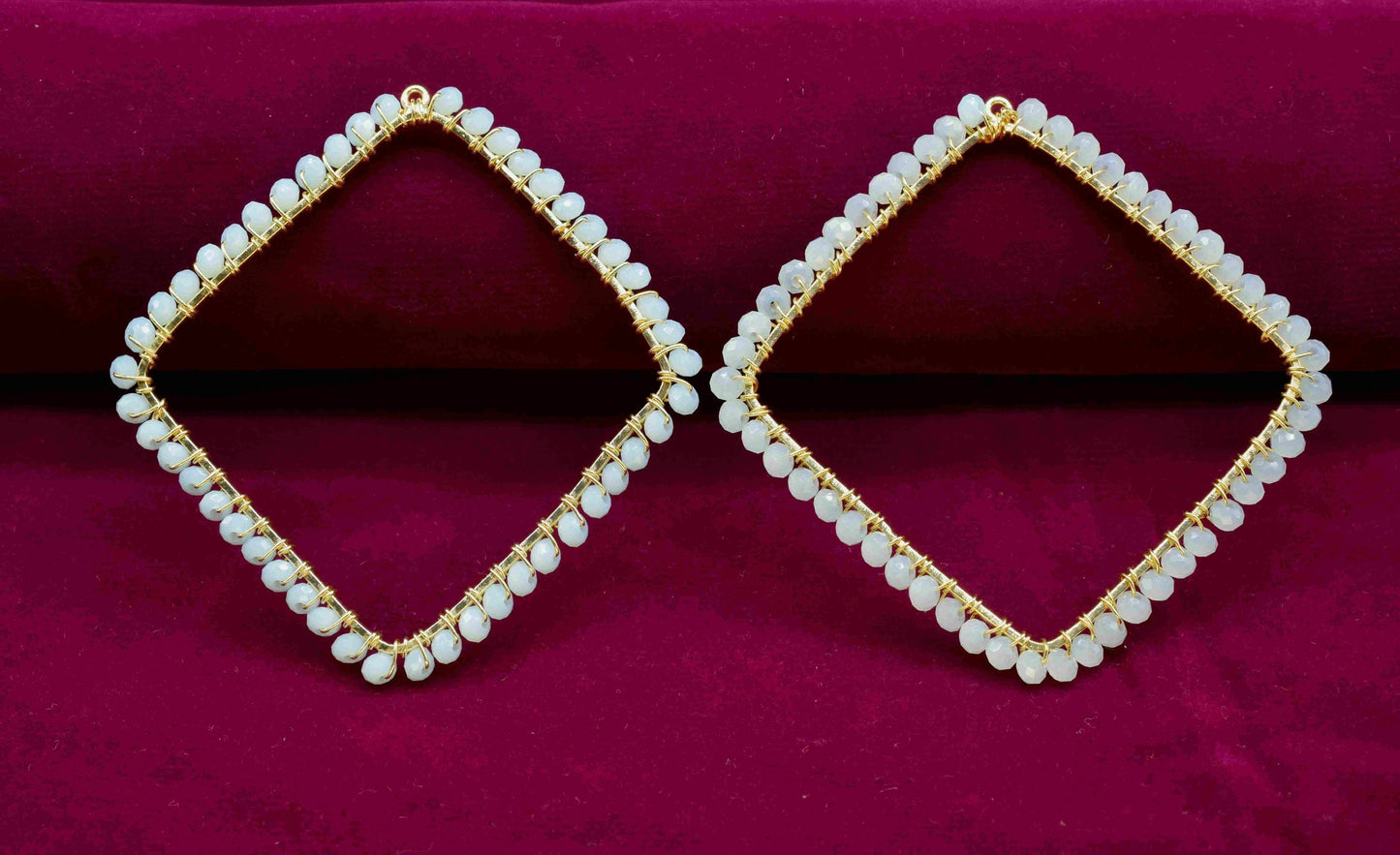 Opalite Beaded Earring,Dangle Earring Components,Handmade Earring,Gemstone Components,Findings Opalite Components,Pendant Jewelry Connectors