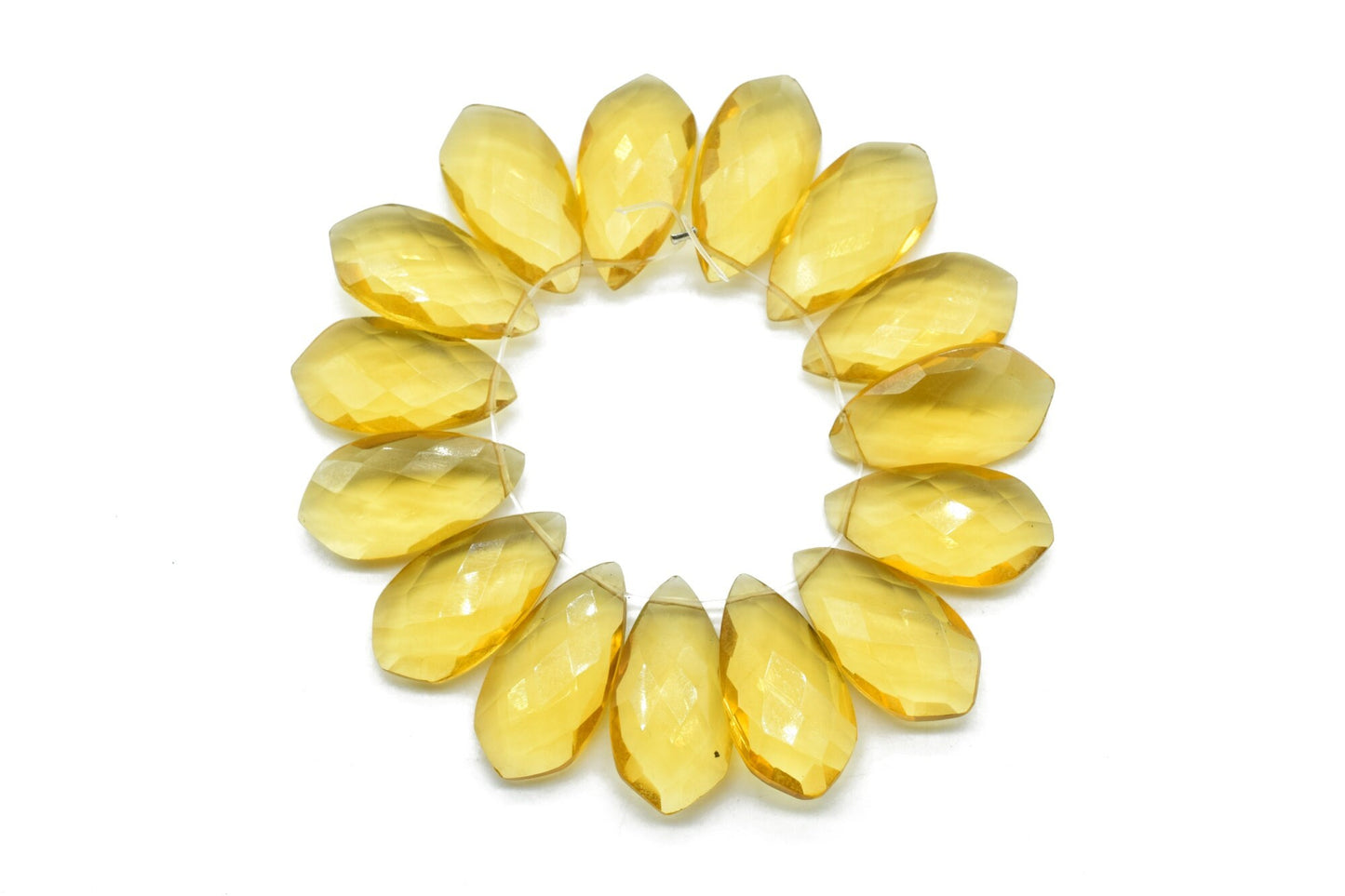 Citrine 10x20mm Faceted Pear Shape Briolette,Citrine Briolette 10 Pc pack,Superb Item at Low Price,Citrine Finest Quality Briolettes,Citrine