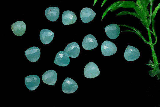 Amazonite Faceted 10mm Heart Shape Bead,Amazonite Faceted Heart Bead,Gemstone Bead,Amazonite Faceted Briolettes,Gemstone Heart Shape Jewelry