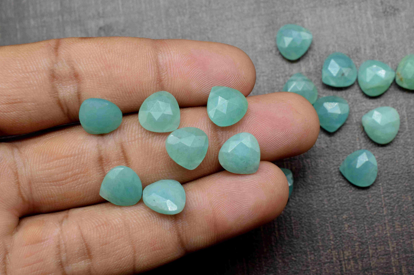 Amazonite Faceted 10mm Heart Shape Bead,Amazonite Faceted Heart Bead,Gemstone Bead,Amazonite Faceted Briolettes,Gemstone Heart Shape Jewelry