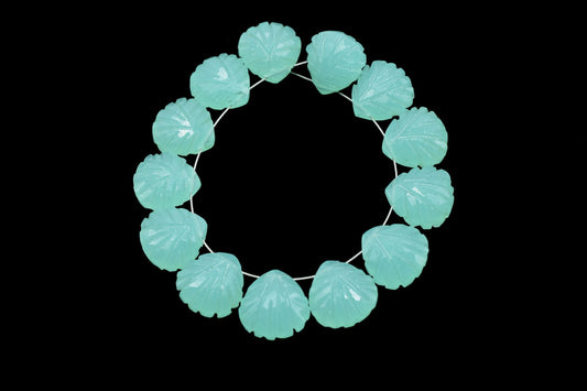 Aqua Chalcedony 12mm Carved Heart Shape Briolette,Carved Gemstone Beads,Aqua Chalcedony Carved Faceted Beads,Wholesale Price Beads,Carved