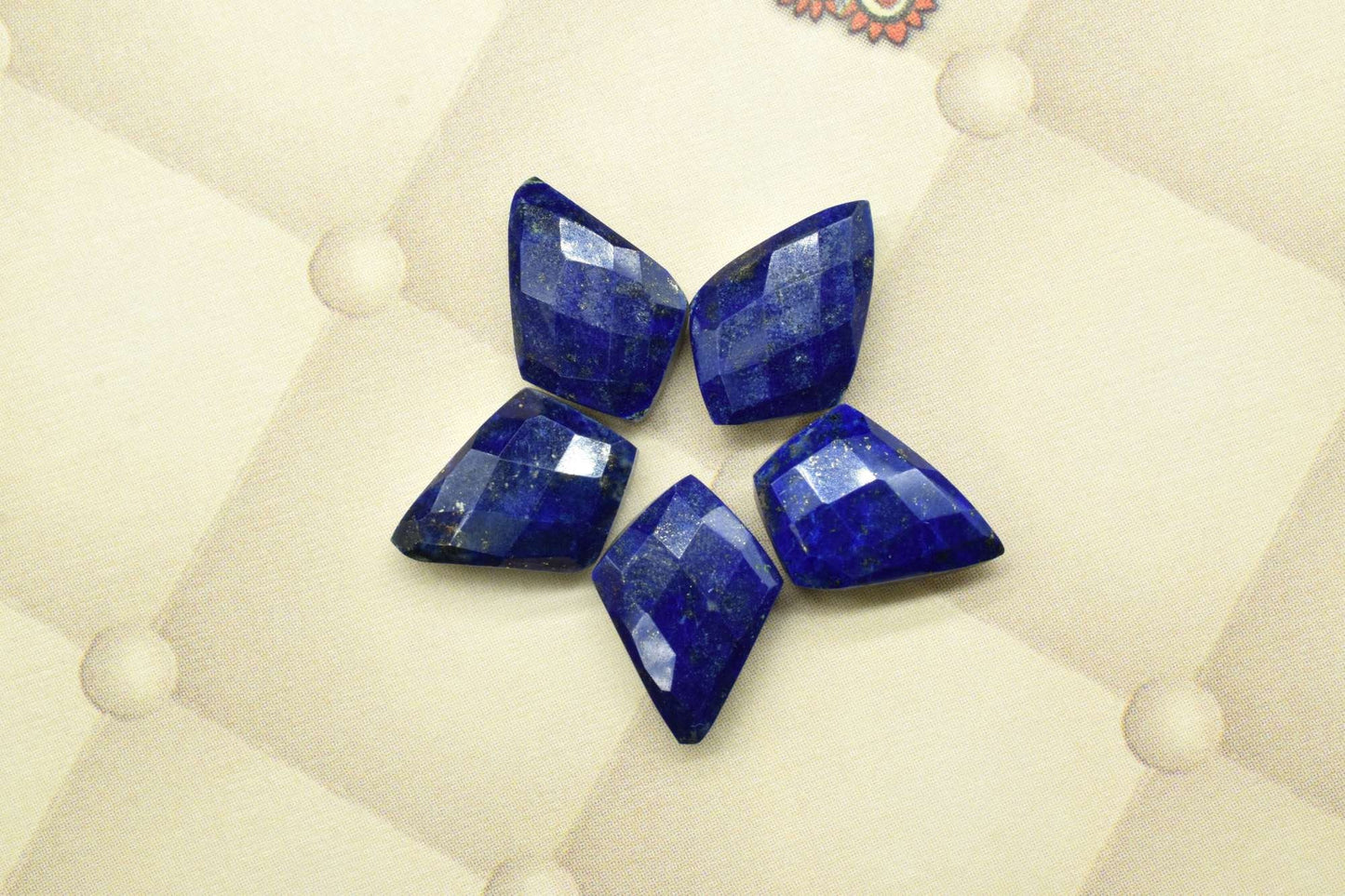Lapis Lazuli 10x14mm Faceted Tie shape Briolettes,fancy briolette beads,Lapis Lazuli Beads,Lapis Faceted Beads, Lapis Lazuli Briolette beads