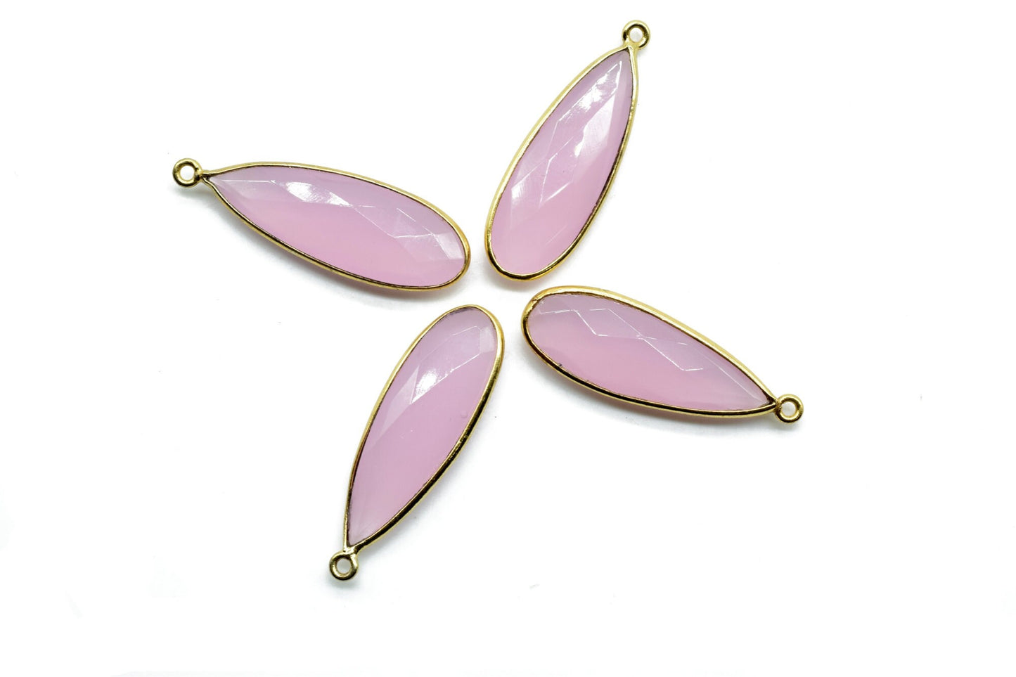 Pink Chalcedony 10x30mm Teardrop Charm,Chalcedony Single Bail Charm Pendant,Teardrop Pendant,Gemstone Charm,Gemstone Pendant,Dainty Charms