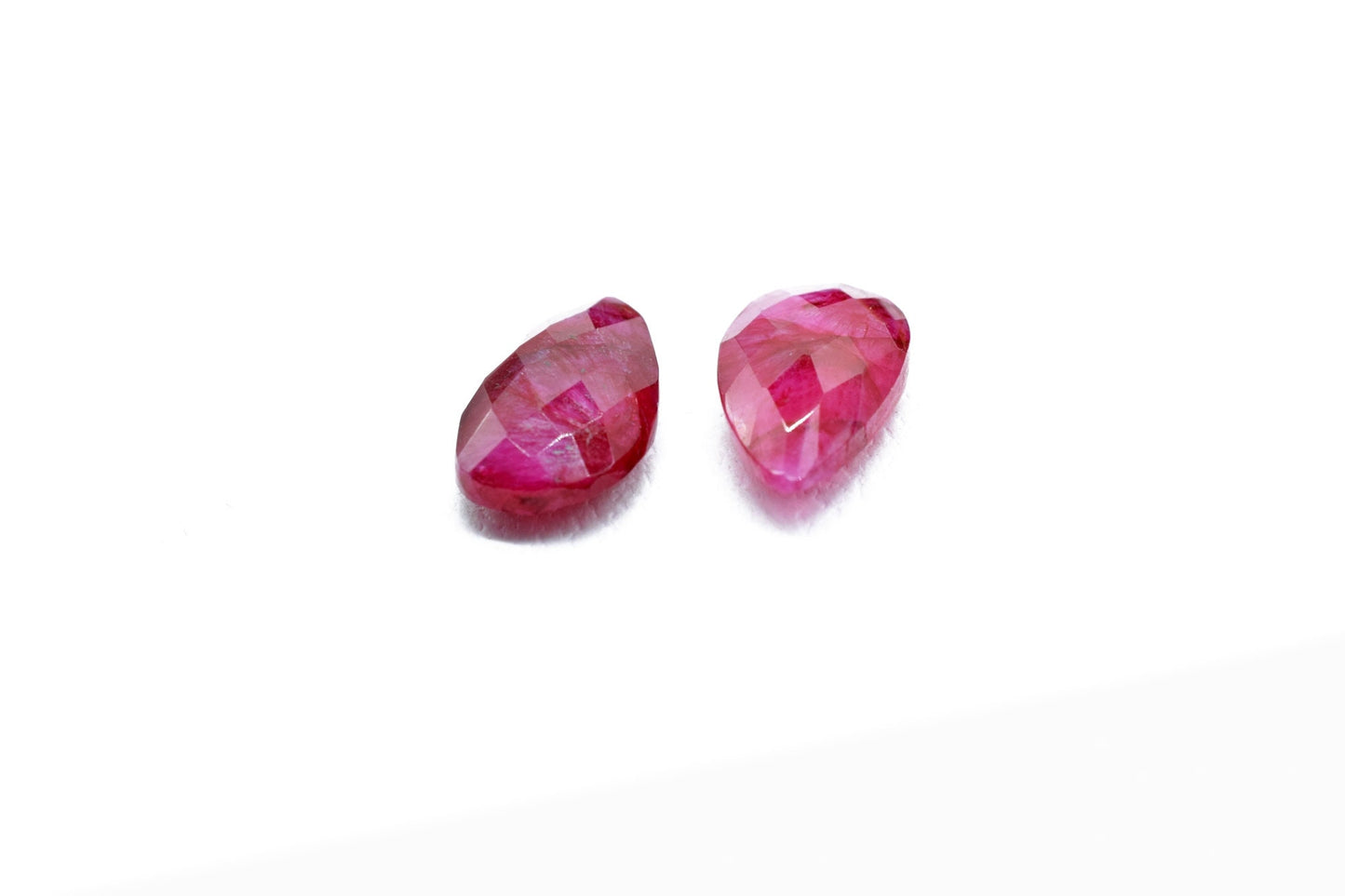 Ruby Faceted 10x18mm pear shape Briolettes,Ruby Jewelry Making Beads,Ruby pear shape Beads,Ruby Faceted Beads,Ruby Teardrop Beads