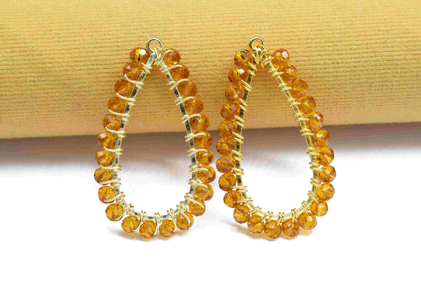 Aqua chalcedony Gemstone Earrings Components,-Handmade Earrings,Dangle Earring Components -Findings Earring Components- Connector Jewelry,