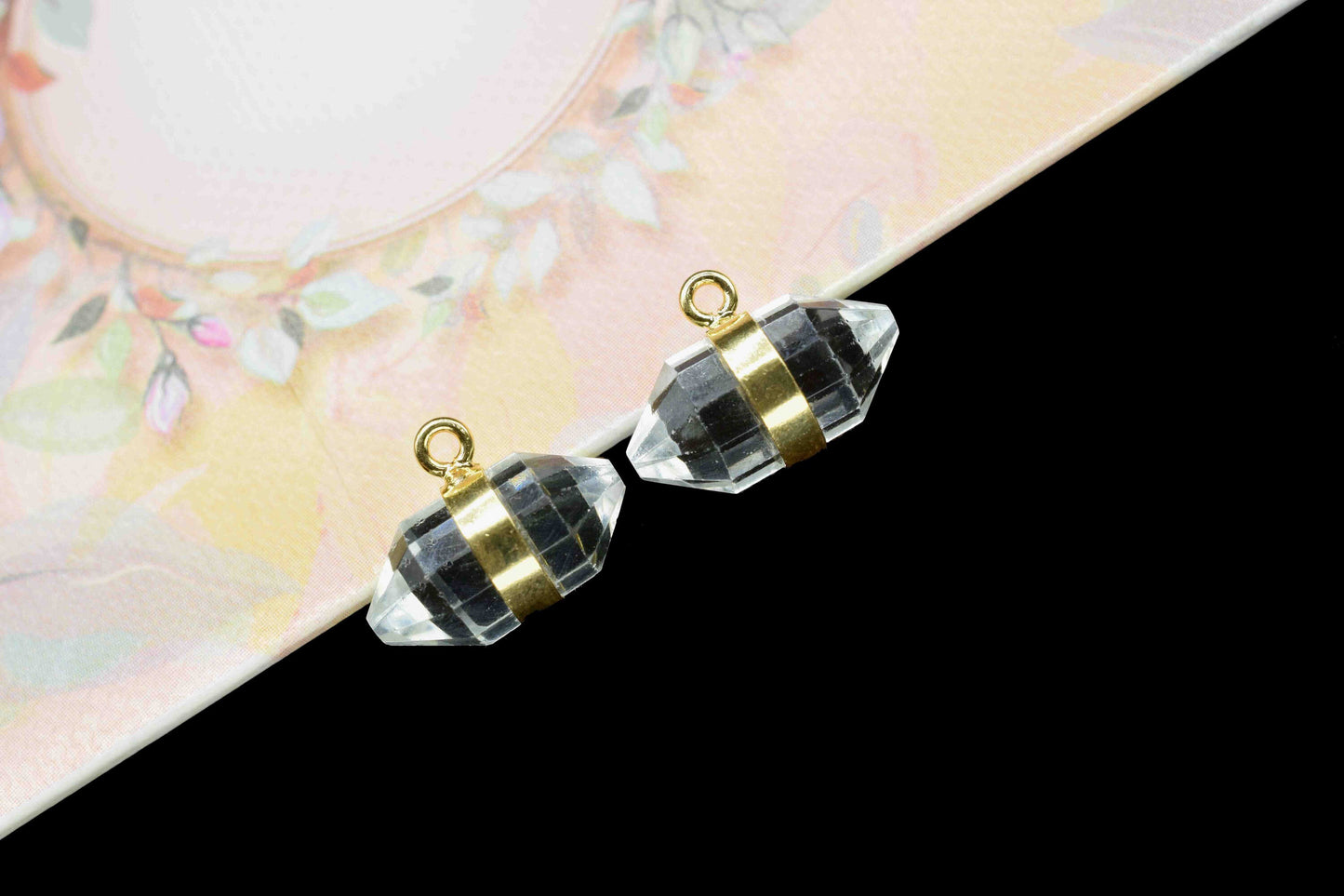 Tiny Gemstone Point Pencil Pendant,Pencil Connector,Pendants For Earring and Necklace,Crystal Quartz Point Pendant,healing crystal pendant