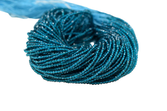 London Blue Topaz Faceted Beads/Beads Strand/Jewerly Making Beads/2mm Blue Beads Strand/Loose Beads/Rondelle Beads/Full Strand Beads