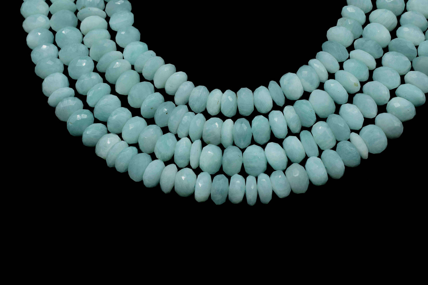 Natural Amazonite Faceted Round beads,7.5x8mm Faceted Loose Gemstone Spacer Bead for DIY Jewelry Making,Amazonite Bead Jewelry,Gemstone Bead