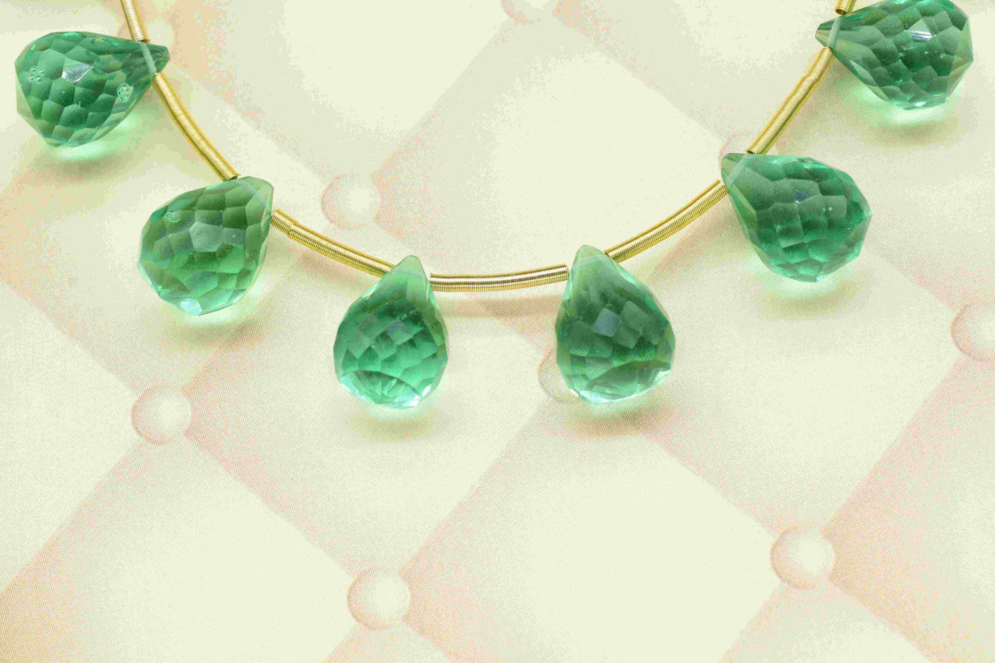 Zambian Emerald 10x14mm Teardrop Briolette,Emerald Faceted Briolettes,Zambian Emerald Calibrated Gemstone,Checker Cut Emerald Jewelry Making