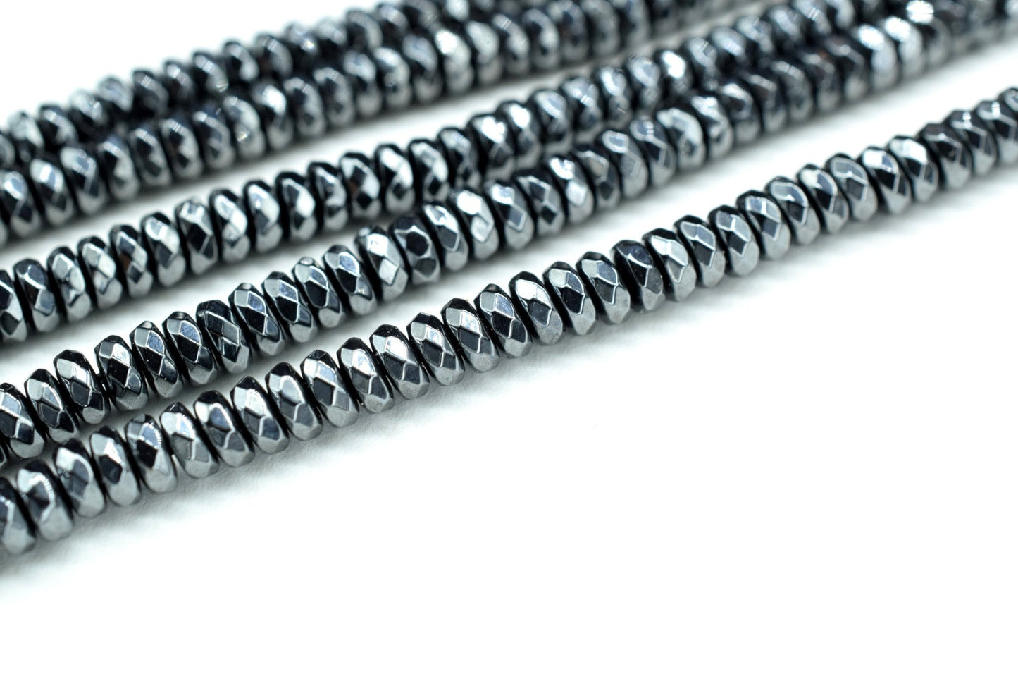 Natural Black Spinel 4mm Faceted beads,AAA quality beads,Jewelry making beads,Semi Precious beads,Spinel rondelle beads,Gemstones beads