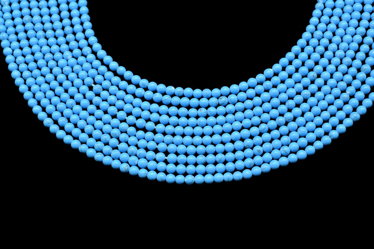 Blue Turquoise Round Smooth Beads,Turquoise Gemstone Beads,13 Inch Strand,AAA Quality,December Birthstone Jewelry,Wholesale Gemstone beads