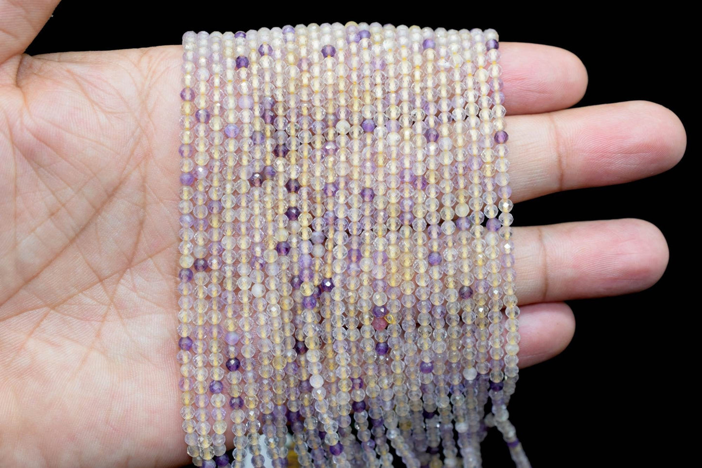 Purple Fluorite Faceted beads,Loose Beads for Jewelry Making,AAA Quality beads,Multi Fluorite beads,Gemstone Beads,13" rondlle beads Strand