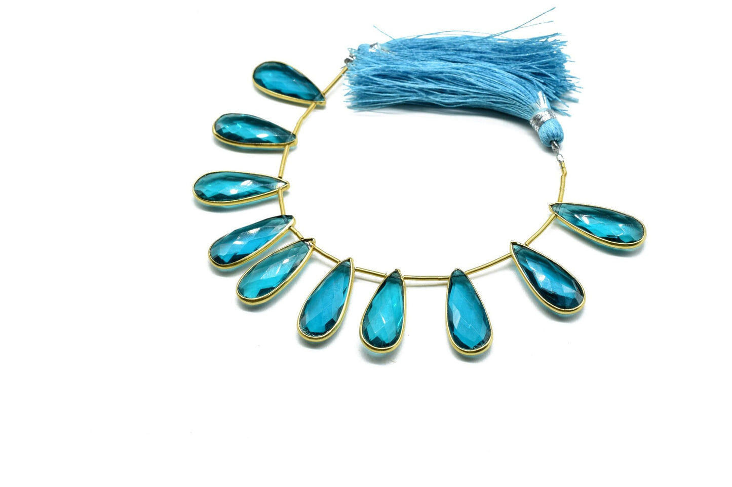 Neon Apatite 8x20mm Faceted Pear Shape Bezel Charms,Teardrop Bezel,Apatite Briolettes,AAA Quality,Quartz Jewelry Beads,Apatite Bezel Jewelry