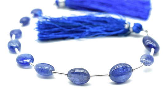 Iolite Smooth Oval Shape Briolettes-Iolite Smooth Oval Beads,jewelry making supplies,Vertical Top Drilled briolettes,Oval Shape Briolettes,