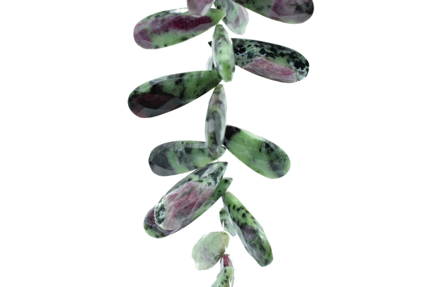 Natural Ruby Zoisite Long drop 10x30mm Briolettes,Ruby Zoisite Briolette,Ruby Zoisite Tear Drop Briolettes,jewelry supplies,jewelry making