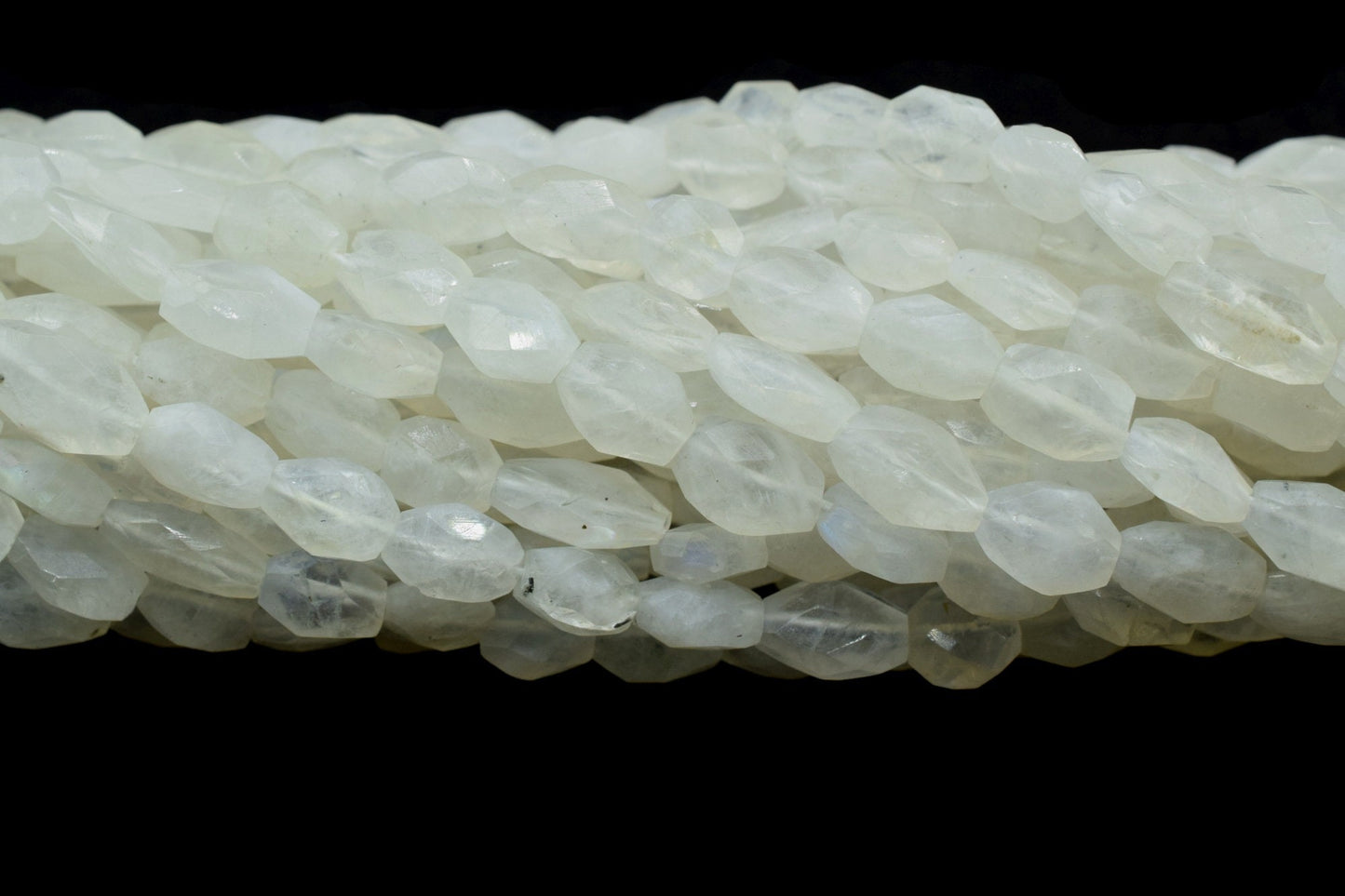 Rainbow Moonstone Flat Faceted Oval Beads, Rainbow Moonstone Beads,Moonstone Faceted Oval Shape Natural Beads,Moonstone briolette Oval beads