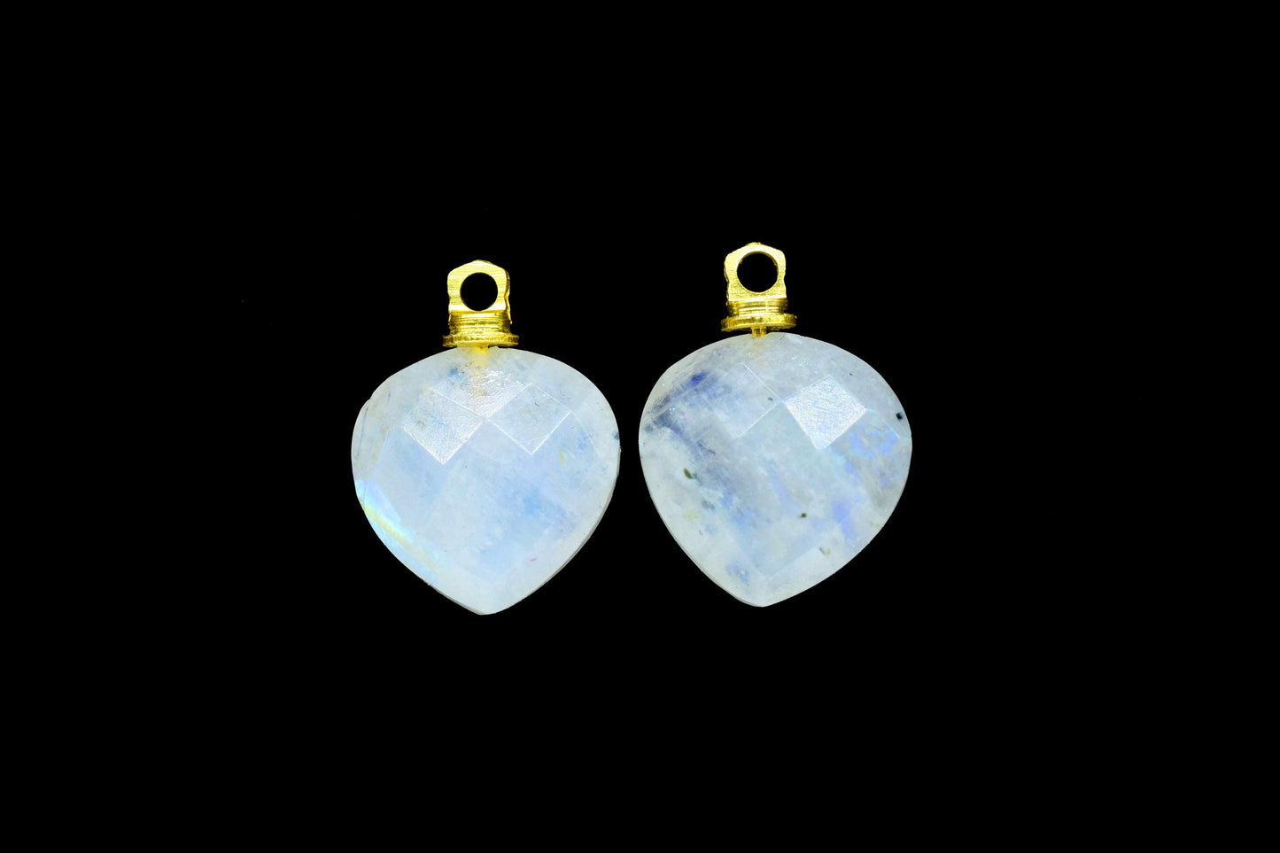 Gemstone Faceted Pendants,Heart Beads Connector,Briolettes Beads Pendant Jewelry,Heart Shape Drill Pendant Charm,Single Bail Pendants,Gift