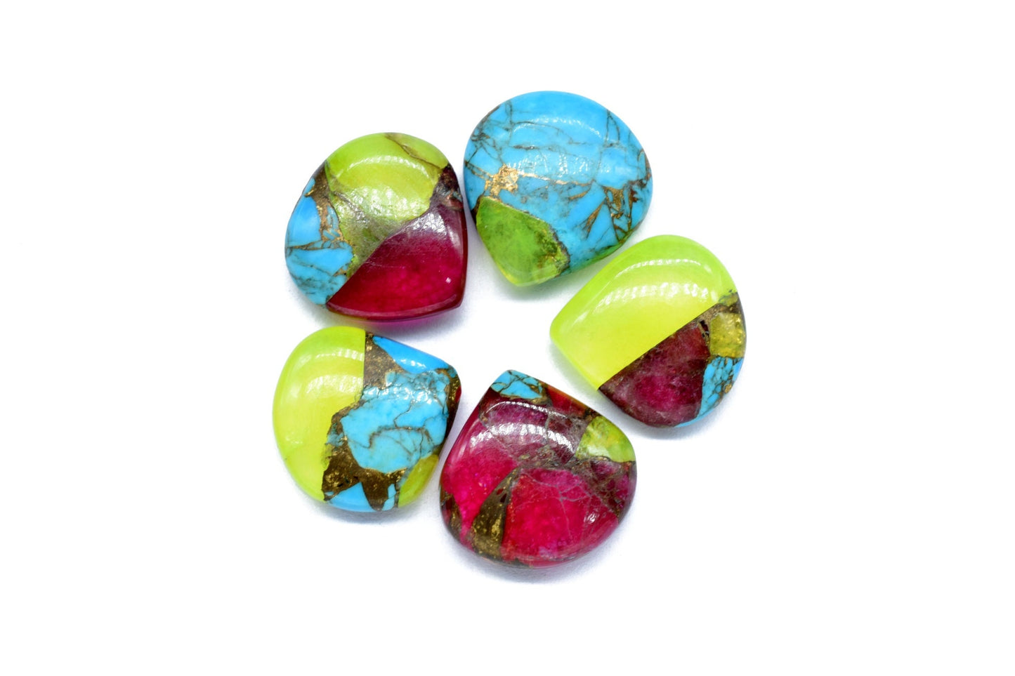 Copper Turquoise 14mm Heart Shape Briolettes,Copper Turquoise  BriolettesCopper Turquoise Jewelry Making Bead,Copper TurquoiseBeads, beads