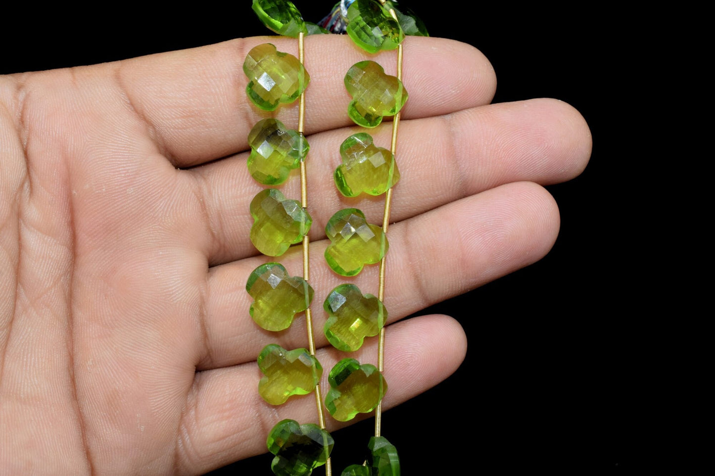 Natural Green Peridot, Fancy faceted Handmade Green Color Curved Briolette,Carved Briolettes,hand carving beads,Side drilled briolettes
