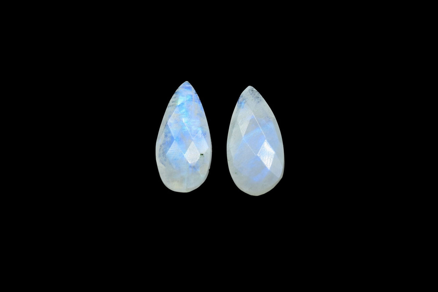 Rainbow Moonstone 8x20mm Faceted Pear Shape Briolettes,Moonstone Teardrop Beads,Calibrated Faceted Beads,pear Beads,Moonstone jewelryBeads