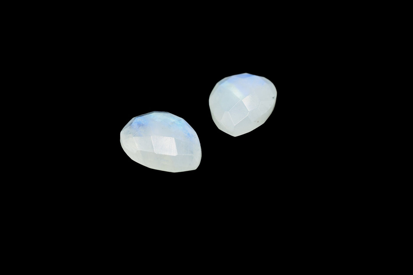Rainbow Moonstone 10x14mm Briolette Pear,Moonstone Pear Faceted Briolette,Flashy Moonstone beads,Natural Gemstone for jewelry,Pear Briolette
