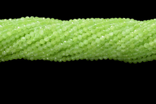 Peridot AAA Faceted beads/Green Stone Beads/Rondelle Beads/Jewerly Making Beads/Micro Cut Beads/Loose Gemstone Beads/Wholesale Beads/Gift